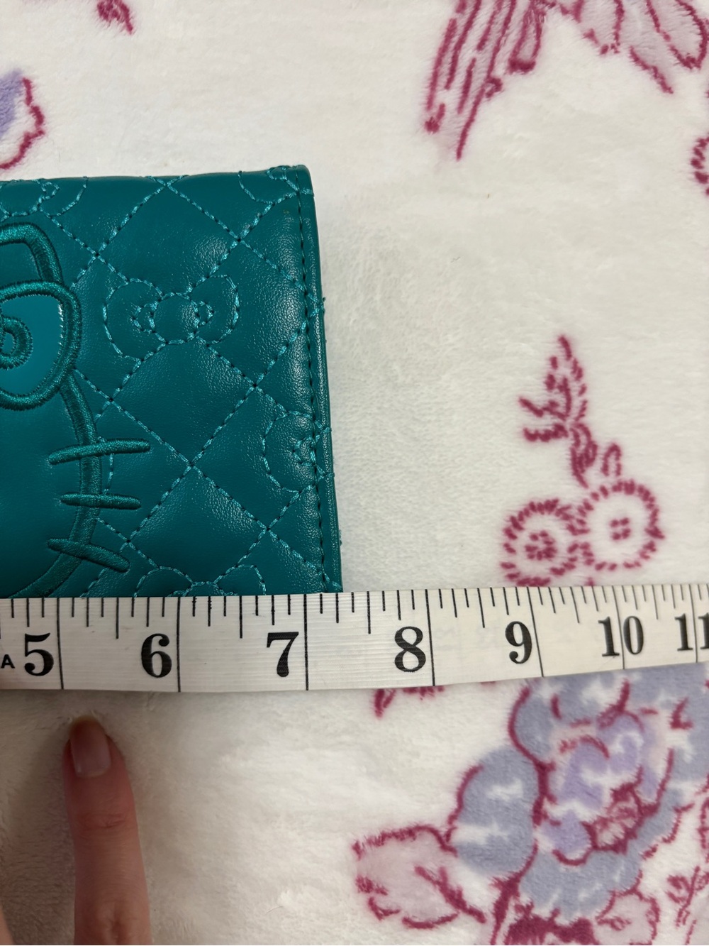 Teal Colour Hello Kitty ✨ Clutch Purse - Picture 3 of 8